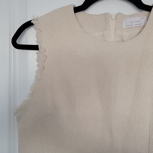 OAK + FORT Cream Mini Dress - Picture 8 of 8